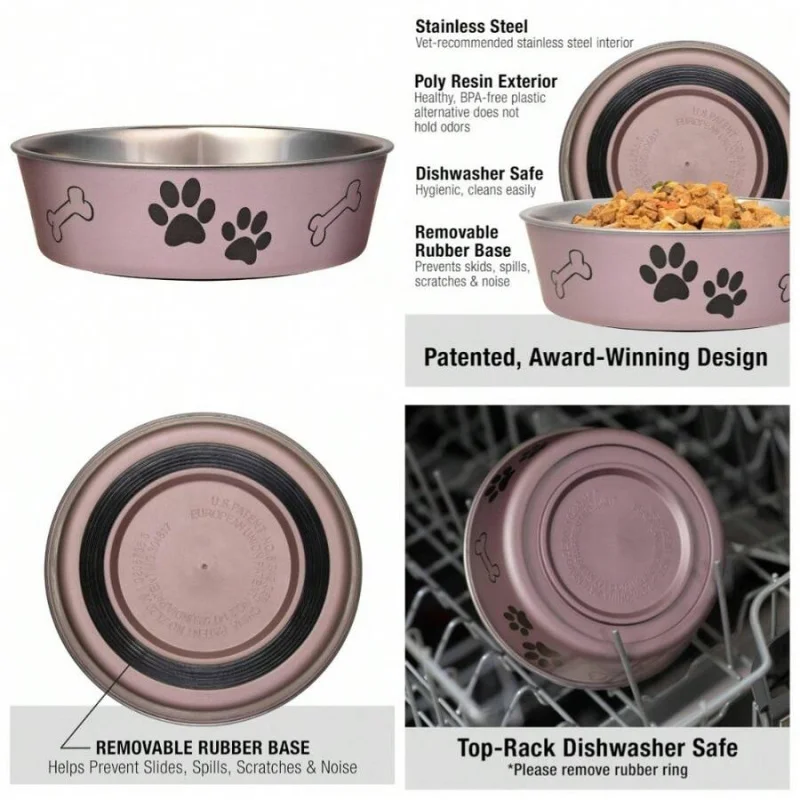 Spill Proof Stainless Steel Pet Bowl Non Skid Dog Cat Food Water Dish For Home Travel Puppy Essentials Feeding Supplies.
Spill Proof Stainless Steel Pet Bowl Non Skid Dog Cat Food Water Dish For Home Travel Puppy Essentials Feeding Supplies.