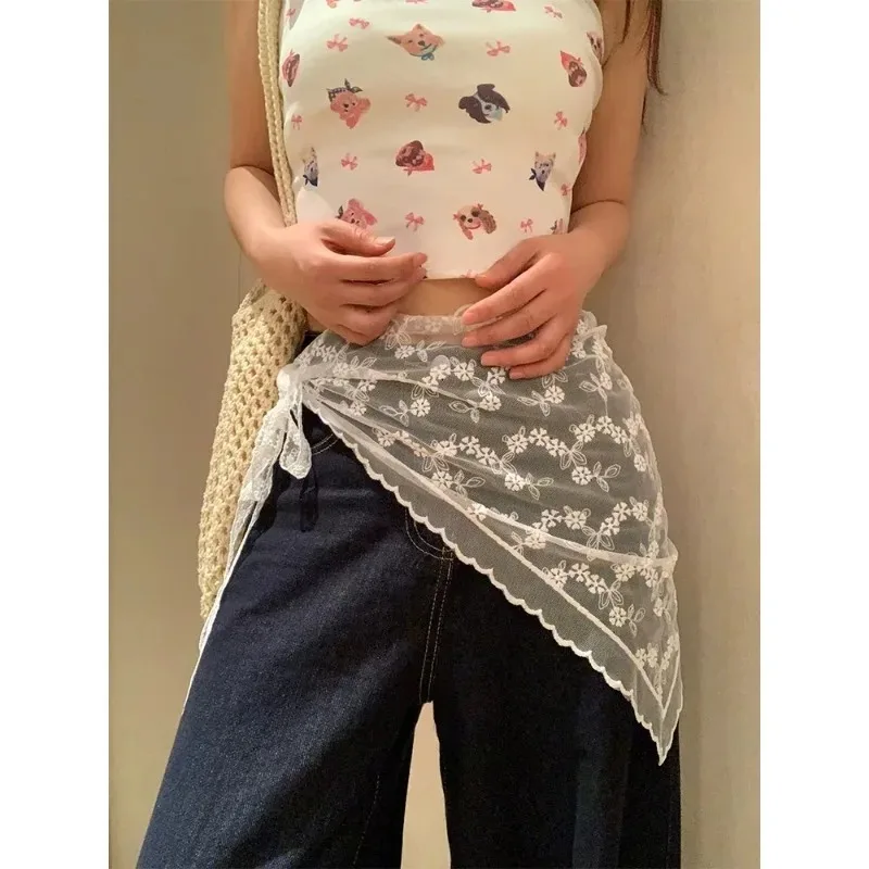 Korean Early Spring Triangular Scarf Korean Version Lace Patchwork Skirt Apron or Waist Accessories Decorative Fart Curtain
Korean Early Spring Triangular Scarf Korean Version Lace Patchwork Skirt Apron or Waist Accessories Decorative Fart Curtain