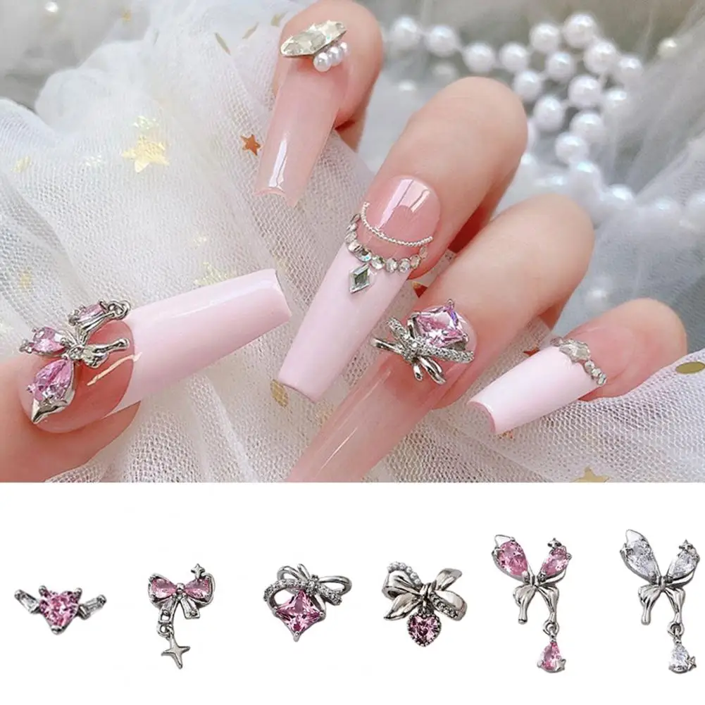 Nail Art Accessories 3pcs Nail Rhinestone Pink Bow Pendant Jewelry Set Elegant Manicure Rhinestones with Light Luxury for Women
Nail Art Accessories 3pcs Nail Rhinestone Pink Bow Pendant Jewelry Set Elegant Manicure Rhinestones with Light Luxury for Women