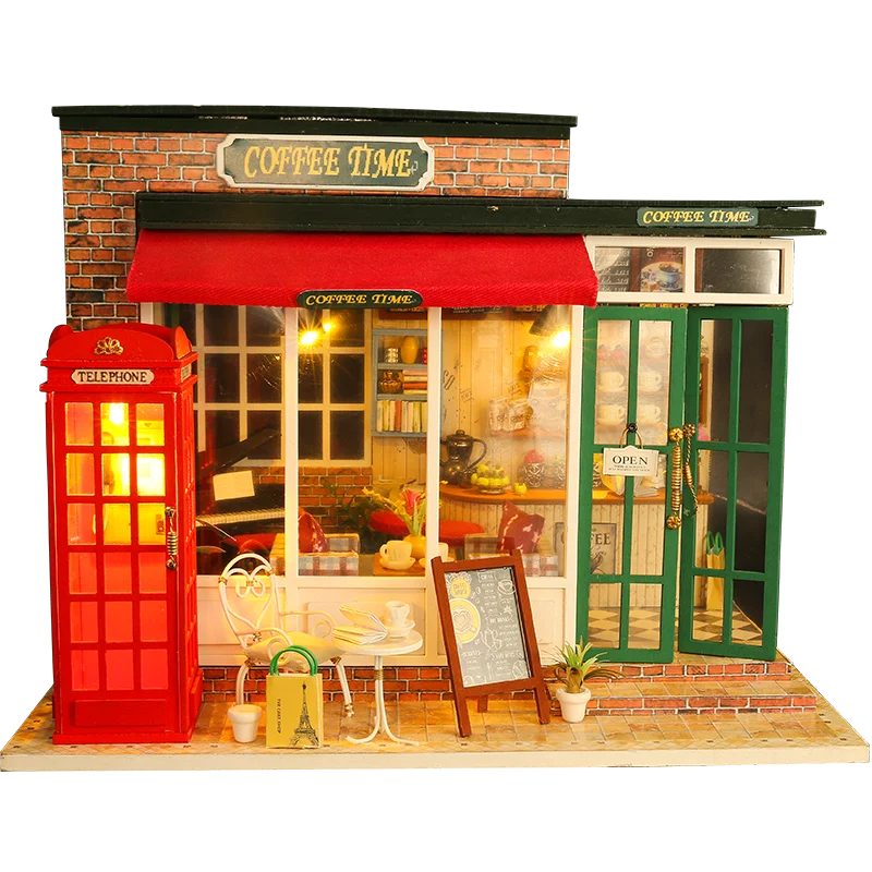 Diy Wooden Doll House Kit Miniature With Furniture Led Light Casa Coffee House Dollhouse Toys Roombox For Adults Christmas Gifts
Diy Wooden Doll House Kit Miniature With Furniture Led Light Casa Coffee House Dollhouse Toys Roombox For Adults Christmas Gifts