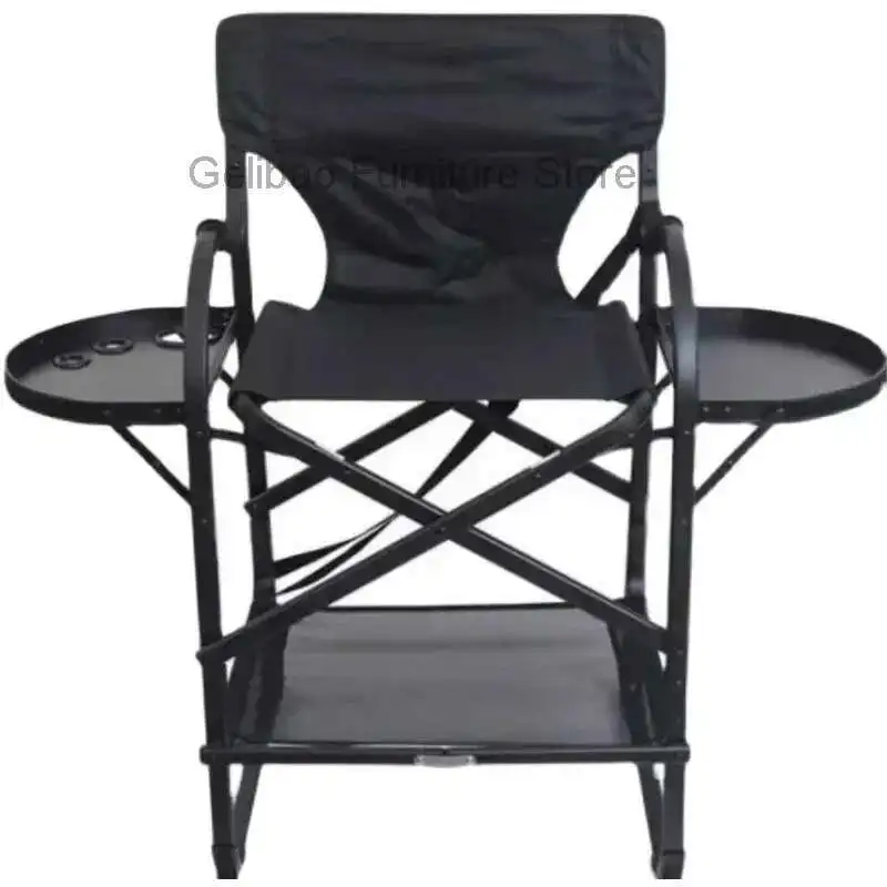 Aluminum Alloy Tall Feet Professional Makeup Chair Black Folding Chair Outdoor Camping Portable Director Hair Chair furniture
Aluminum Alloy Tall Feet Professional Makeup Chair Black Folding Chair Outdoor Camping Portable Director Hair Chair furniture