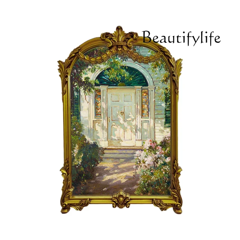 French retro decorative painting porch court figure landscape flower corridor fireplace light luxury wall hanging painting
French retro decorative painting porch court figure landscape flower corridor fireplace light luxury wall hanging painting