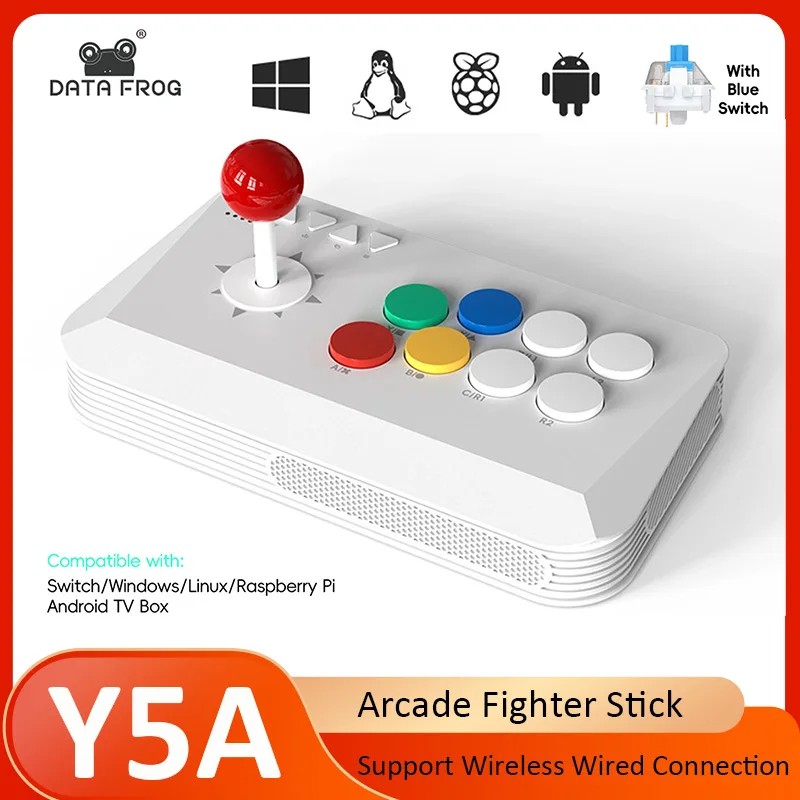 DATA FROG Y5A for Switch2 Arcade Stick Wireless Bluetooth Fight Stick with 2.4G Receiver & Wired Connection Joystick for Windows
DATA FROG Y5A for Switch2 Arcade Stick Wireless Bluetooth Fight Stick with 2.4G Receiver & Wired Connection Joystick for Windows