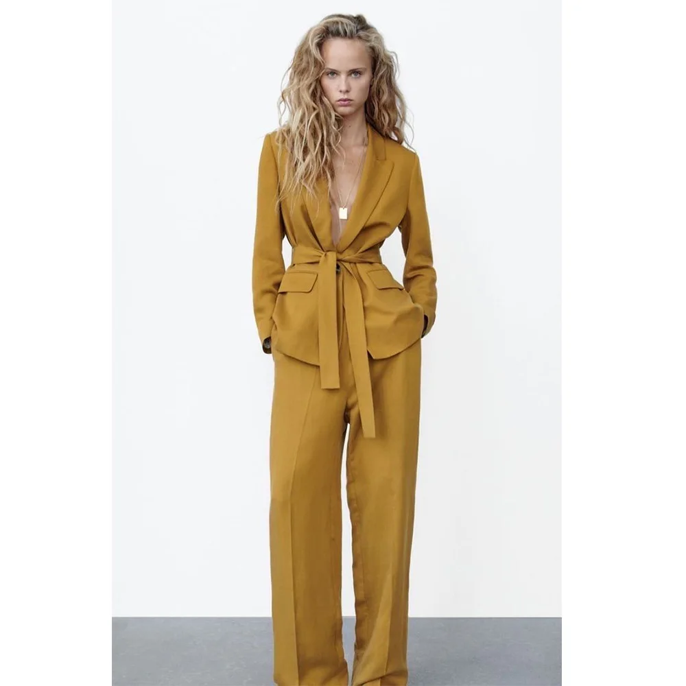 New High Quality Women's Suit Two Piece Casual Single Breasted Suit Two Piece Suit Clothing Female Trousers Sets Trouser Suits
New High Quality Women's Suit Two Piece Casual Single Breasted Suit Two Piece Suit Clothing Female Trousers Sets Trouser Suits