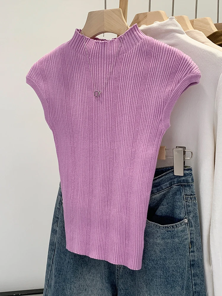 Chic Korean Style Slim Fit Knitwear Top Sleeveless Women's Fashion Spring Summer New Design Hot Girl Cotton Crew Neck
Chic Korean Style Slim Fit Knitwear Top Sleeveless Women's Fashion Spring Summer New Design Hot Girl Cotton Crew Neck