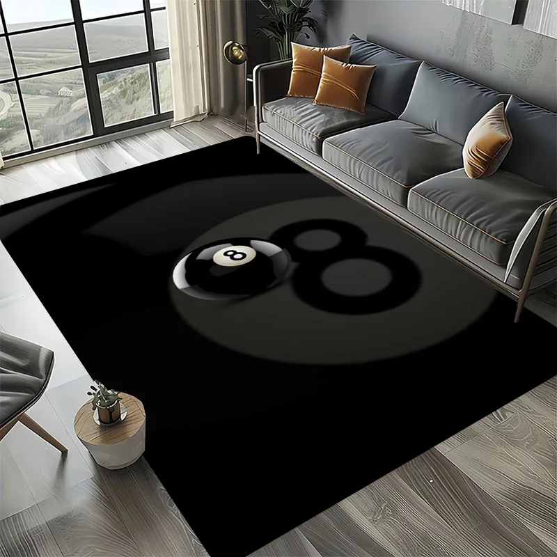 Large Washable Area Rug with Black Pool Ball 8 Design, Non-Slip Sofa Kitchen Toilet Carpet for Living Room Decoration
Large Washable Area Rug with Black Pool Ball 8 Design, Non-Slip Sofa Kitchen Toilet Carpet for Living Room Decoration