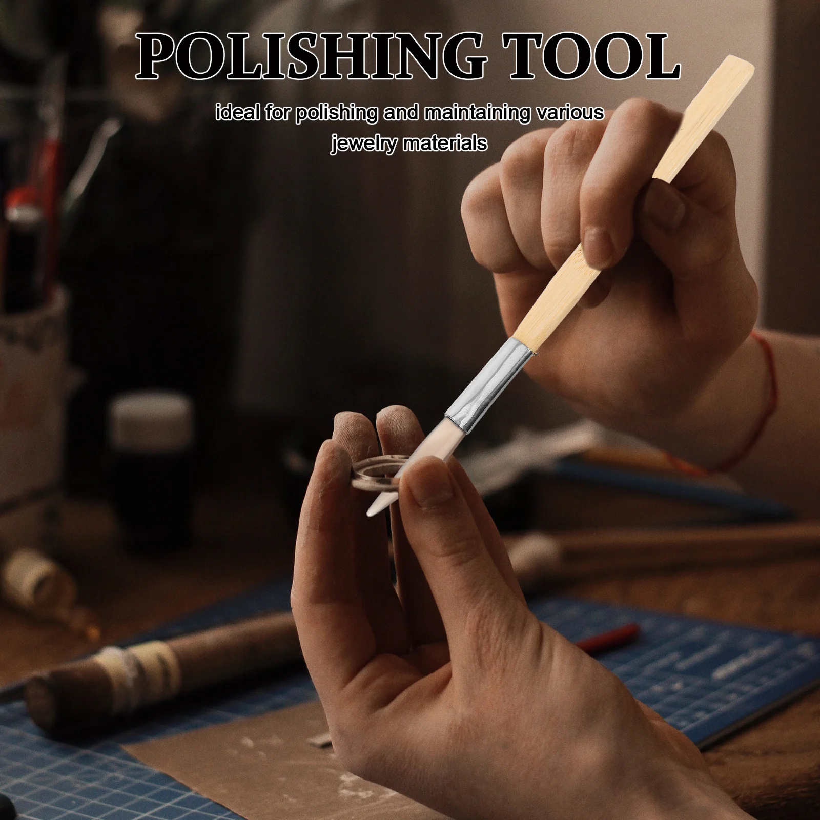 Ergonomic Wooden Handle Agate Burnisher Jewelry Polishing Tool Gold Silver Restores Brilliance Easy Use DIY Craftsmen
Ergonomic Wooden Handle Agate Burnisher Jewelry Polishing Tool Gold Silver Restores Brilliance Easy Use DIY Craftsmen