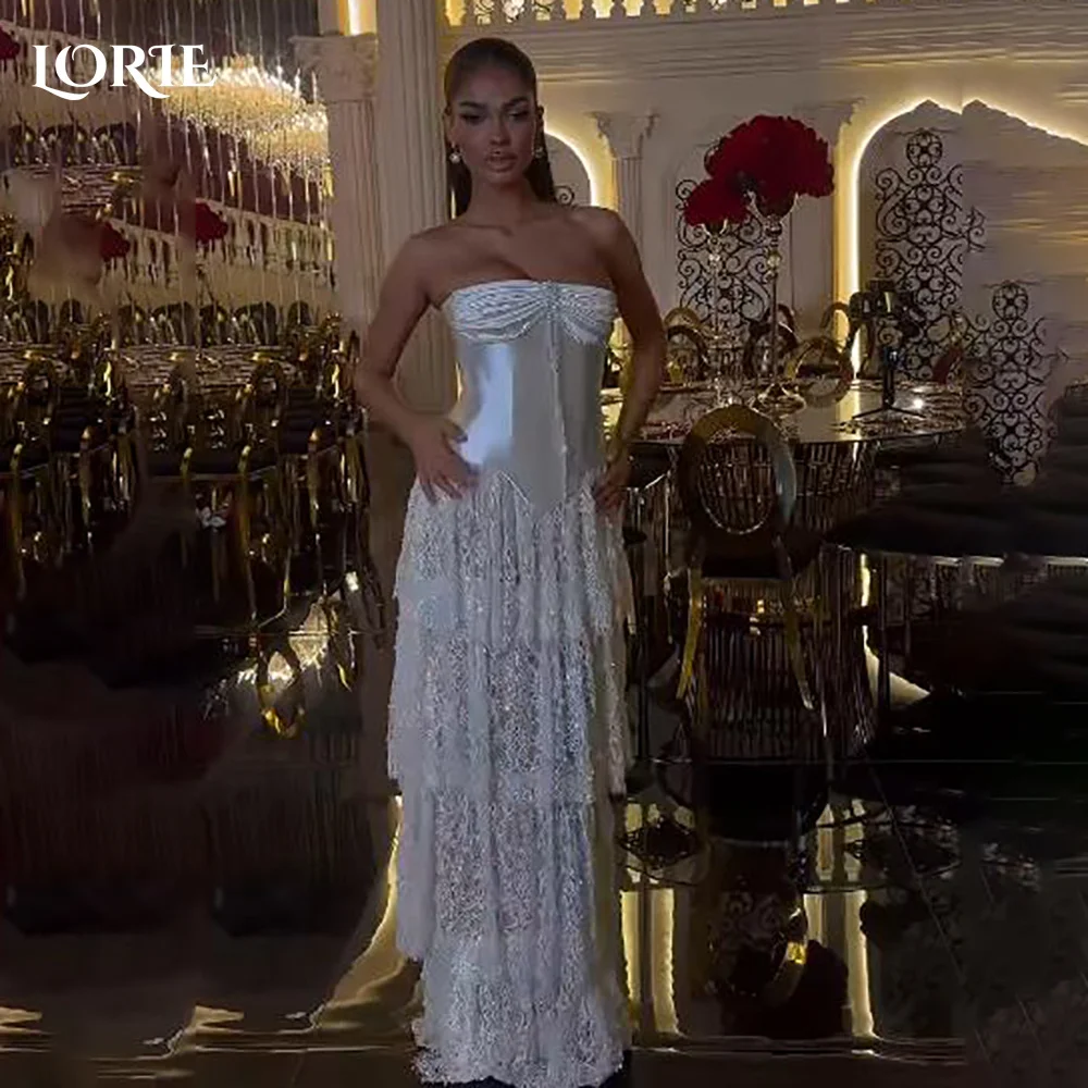 LORIE Vintage Crepe Lace Wedding Dresses Spahetti Straps Slit Bridal Gown Elegant Mermaid Pleats Illusion Bride Dress Customized
LORIE Vintage Crepe Lace Wedding Dresses Spahetti Straps Slit Bridal Gown Elegant Mermaid Pleats Illusion Bride Dress Customized