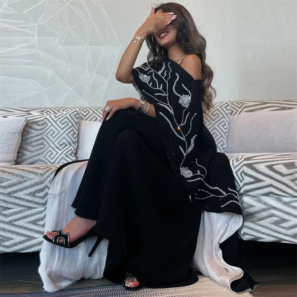 Customized Saudi Arabia Prom Dress Evening Asymmetrical A-line Floor Length Skirts Draped Ribbon Vertically Embroidery Bespoke O
Customized Saudi Arabia Prom Dress Evening Asymmetrical A-line Floor Length Skirts Draped Ribbon Vertically Embroidery Bespoke O