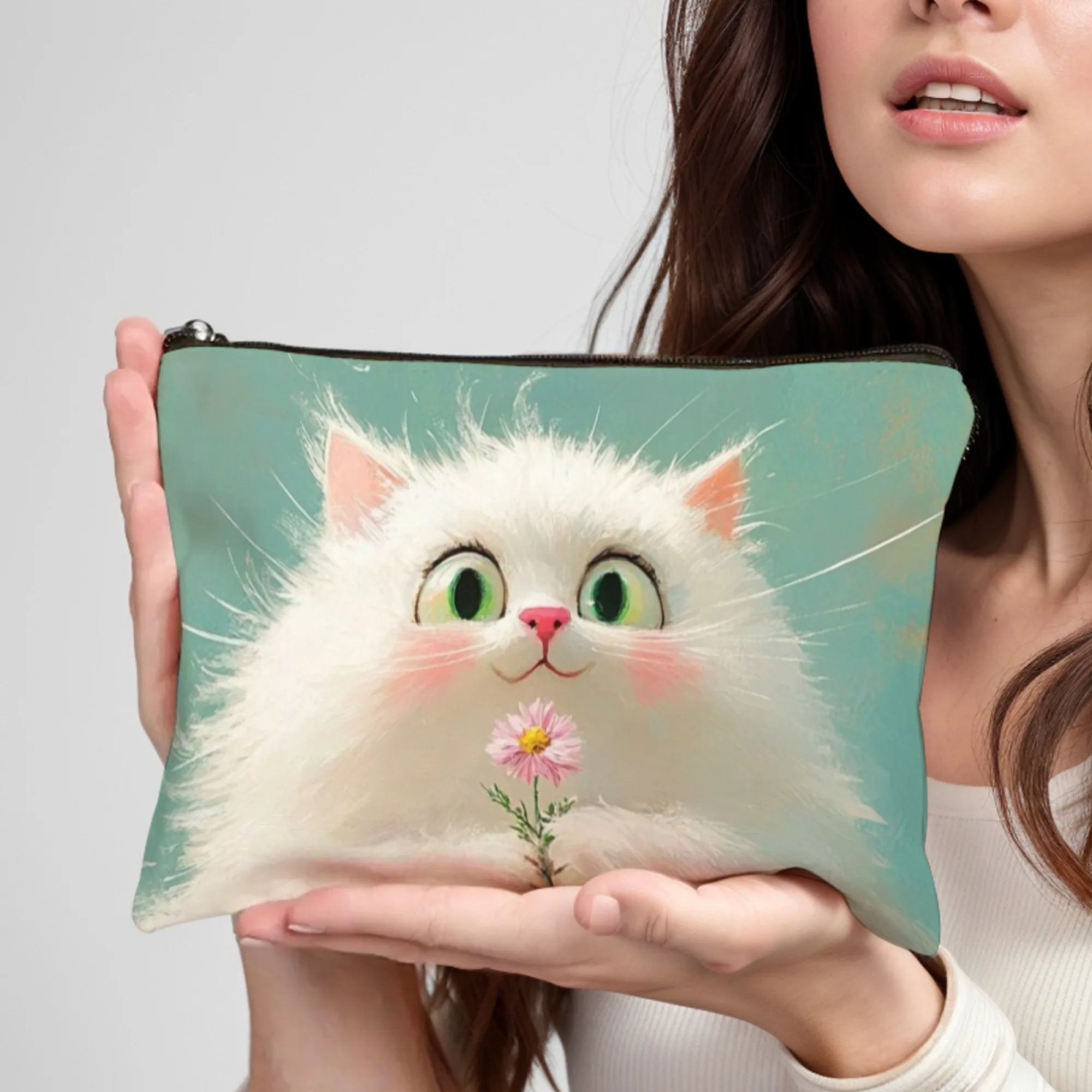 Прочная косметичка на молнии с принтом «Симпатичного кота» для путешествий, косметичка с несколькими карманами, женский органайзер для туалетных принадлежностей, Рождество
Прочная косметичка на молнии с принтом «Симпатичного кота» для путешествий, косметичка с несколькими карманами, женский органайзер для туалетных принадлежностей, Рождество