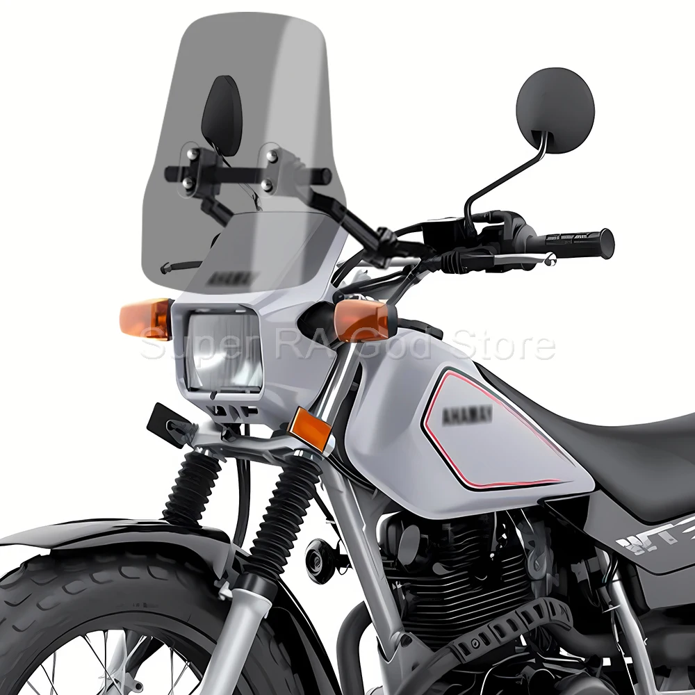 For Yamaha PW50 PW80 TW200 PW 50 80 200 Adventure motorcycle front windshield with 12mm navigation bracket tube
For Yamaha PW50 PW80 TW200 PW 50 80 200 Adventure motorcycle front windshield with 12mm navigation bracket tube