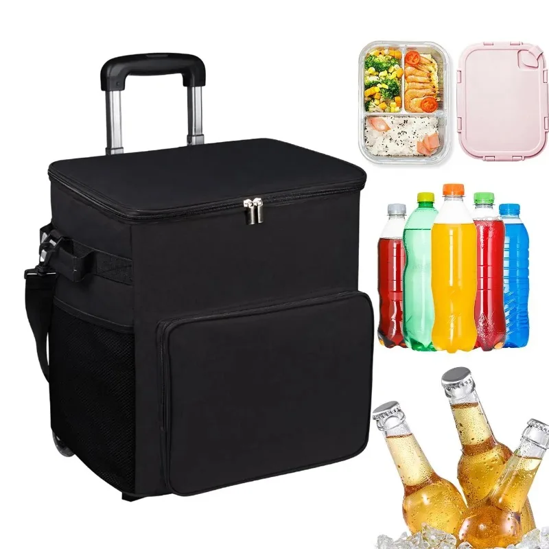 Кулер на колесах Мягкая нагрудная тележка для льда с ручкой Изолированная герметичная дорожная сумка 35 л для пикника на открытом воздухе
Кулер на колесах Мягкая нагрудная тележка для льда с ручкой Изолированная герметичная дорожная сумка 35 л для пикника на открытом воздухе