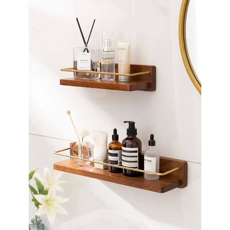 Solid wood bathroom rack No punching toilet towel rack Storage rack
Solid wood bathroom rack No punching toilet towel rack Storage rack