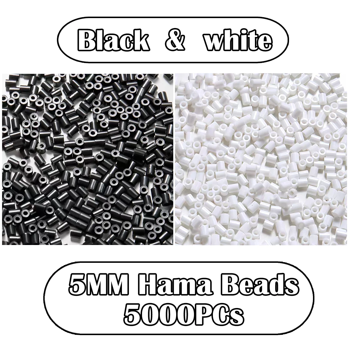 Yantjouet 5MM Hama Beads 5000PCs Black White Pixel Art DIY Toy For Kids Iron Beads Puzzle
Yantjouet 5MM Hama Beads 5000PCs Black White Pixel Art DIY Toy For Kids Iron Beads Puzzle