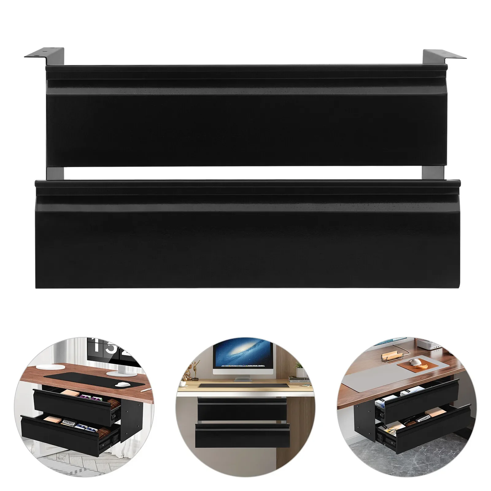 2-Tier Pull-Out Drawer Desk Organizer, 10"x8"x6" for Organized Storage & Easy Access
2-Tier Pull-Out Drawer Desk Organizer, 10"x8"x6" for Organized Storage & Easy Access
