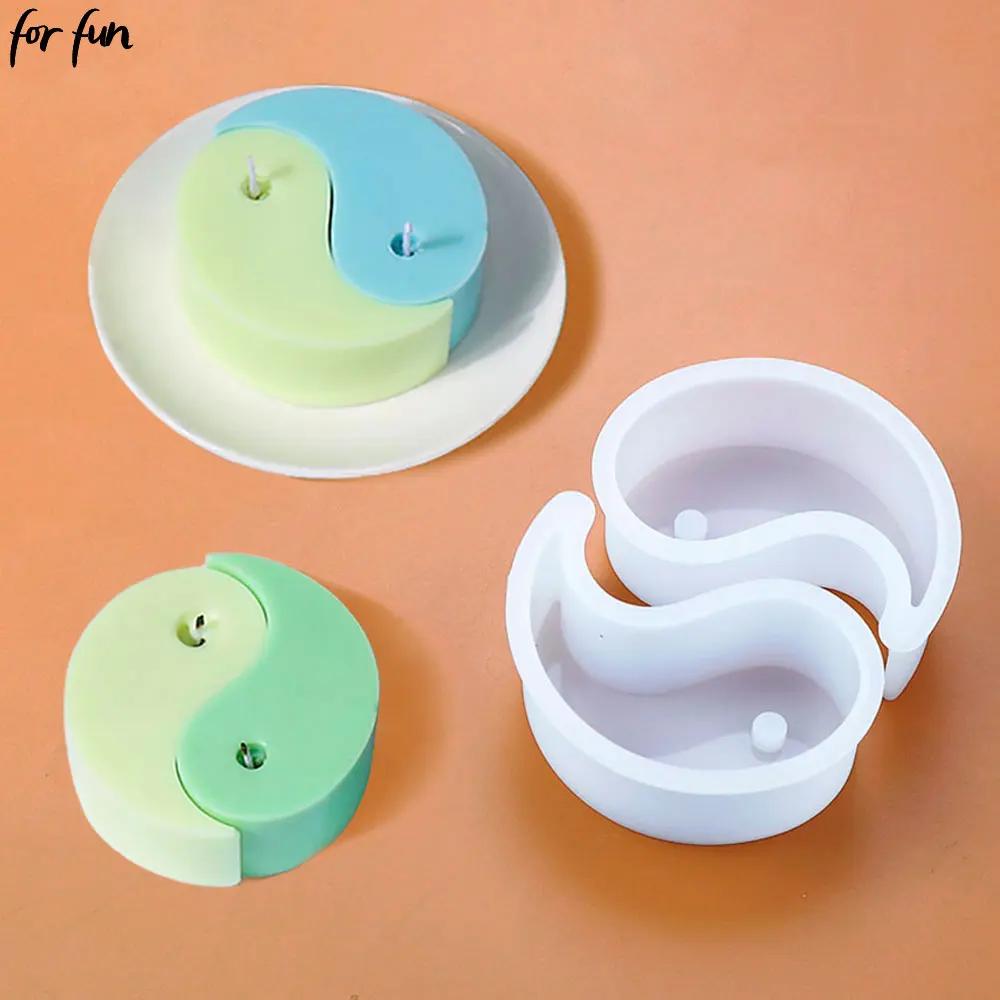 For Fun 1PC DIY Tai Chi Candle Silicone Mold Aromatherapy Candle Epoxy Resin Mold Home Decorations Concrete Cement Molud Gift
For Fun 1PC DIY Tai Chi Candle Silicone Mold Aromatherapy Candle Epoxy Resin Mold Home Decorations Concrete Cement Molud Gift