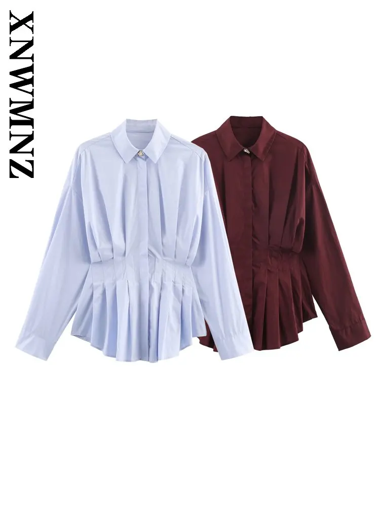 XNWMNZ 2025 Autumn New Woman's Fashion Casual Long Sleeve Satin Shirt Chic Evening Party Woman Turn-down Collar Party Windproof
XNWMNZ 2025 Autumn New Woman's Fashion Casual Long Sleeve Satin Shirt Chic Evening Party Woman Turn-down Collar Party Windproof
