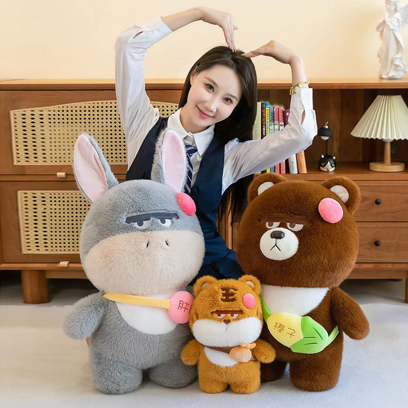 Kawaii Plush Toy Stuffed Doll Cute Donkey Tiger Brown Bear Backpack Series Soft Toys for Kids Birthday Gift Plush Doll
Kawaii Plush Toy Stuffed Doll Cute Donkey Tiger Brown Bear Backpack Series Soft Toys for Kids Birthday Gift Plush Doll