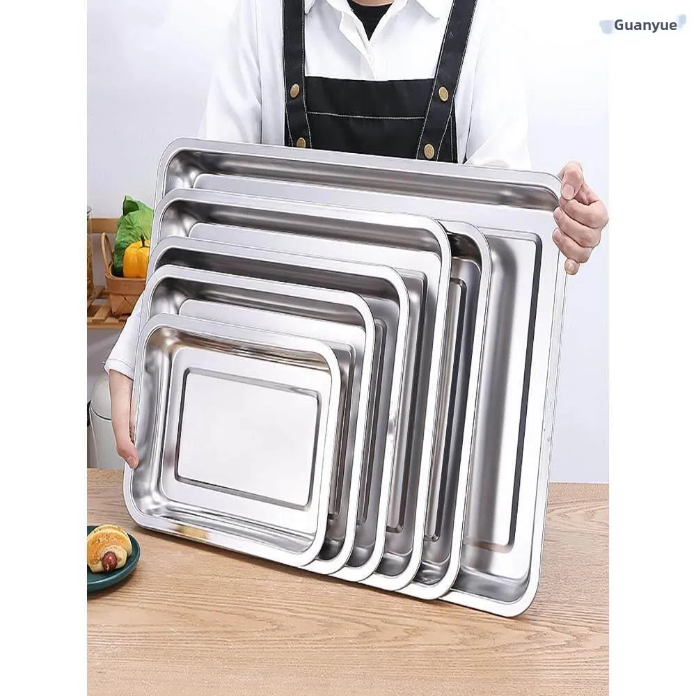 Stainless Steel Rectangular BBQ Plate Fish Oven Iron Plate Dining Dish Tray 304 Square Board Anti-Scalding Thick Wall
Stainless Steel Rectangular BBQ Plate Fish Oven Iron Plate Dining Dish Tray 304 Square Board Anti-Scalding Thick Wall