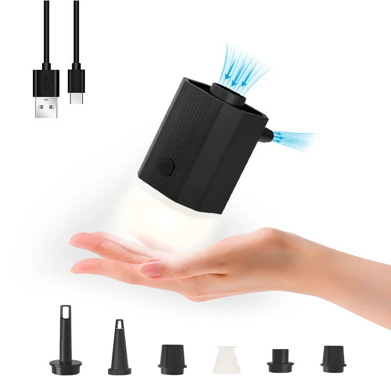 Portable Mini USB Inflator Pump for Air Mattress with Built-in Lithium Battery Vacuuming IIuminating Outdoor Car Bike Motorcycle
Portable Mini USB Inflator Pump for Air Mattress with Built-in Lithium Battery Vacuuming IIuminating Outdoor Car Bike Motorcycle