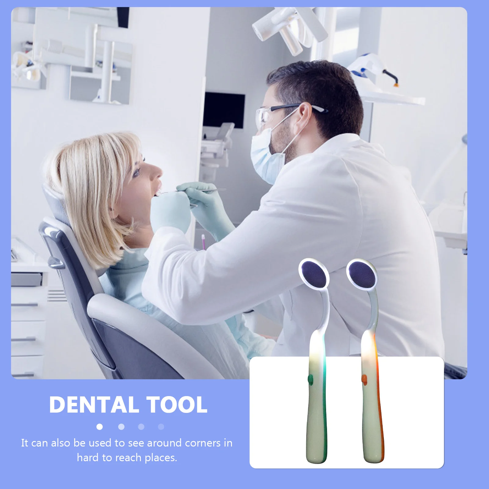 2Pcs LED Mirror Plastic Mouth Speculum Dental Tool for Tooth Inspection Cleaning Parents Kids Cavity Check
2Pcs LED Mirror Plastic Mouth Speculum Dental Tool for Tooth Inspection Cleaning Parents Kids Cavity Check
