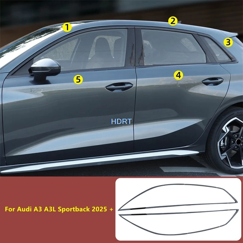Car Styling Accessories Exterior Sticker For Audi A3 A3L Sportback 2025 + Body Door Window Surround Sill Side Glass Edge Trim
Car Styling Accessories Exterior Sticker For Audi A3 A3L Sportback 2025 + Body Door Window Surround Sill Side Glass Edge Trim
