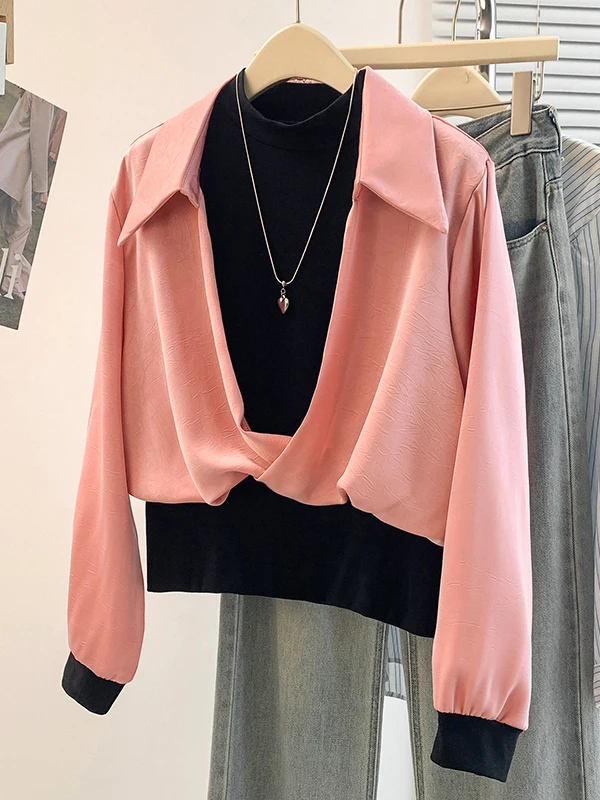 Повседневный женский базовый слой верхней одежды с высоким воротником, длинным рукавом, асимметричным кроем, розовый, весна 2026, большие размеры
Повседневный женский базовый слой верхней одежды с высоким воротником, длинным рукавом, асимметричным кроем, розовый, весна 2026, большие размеры