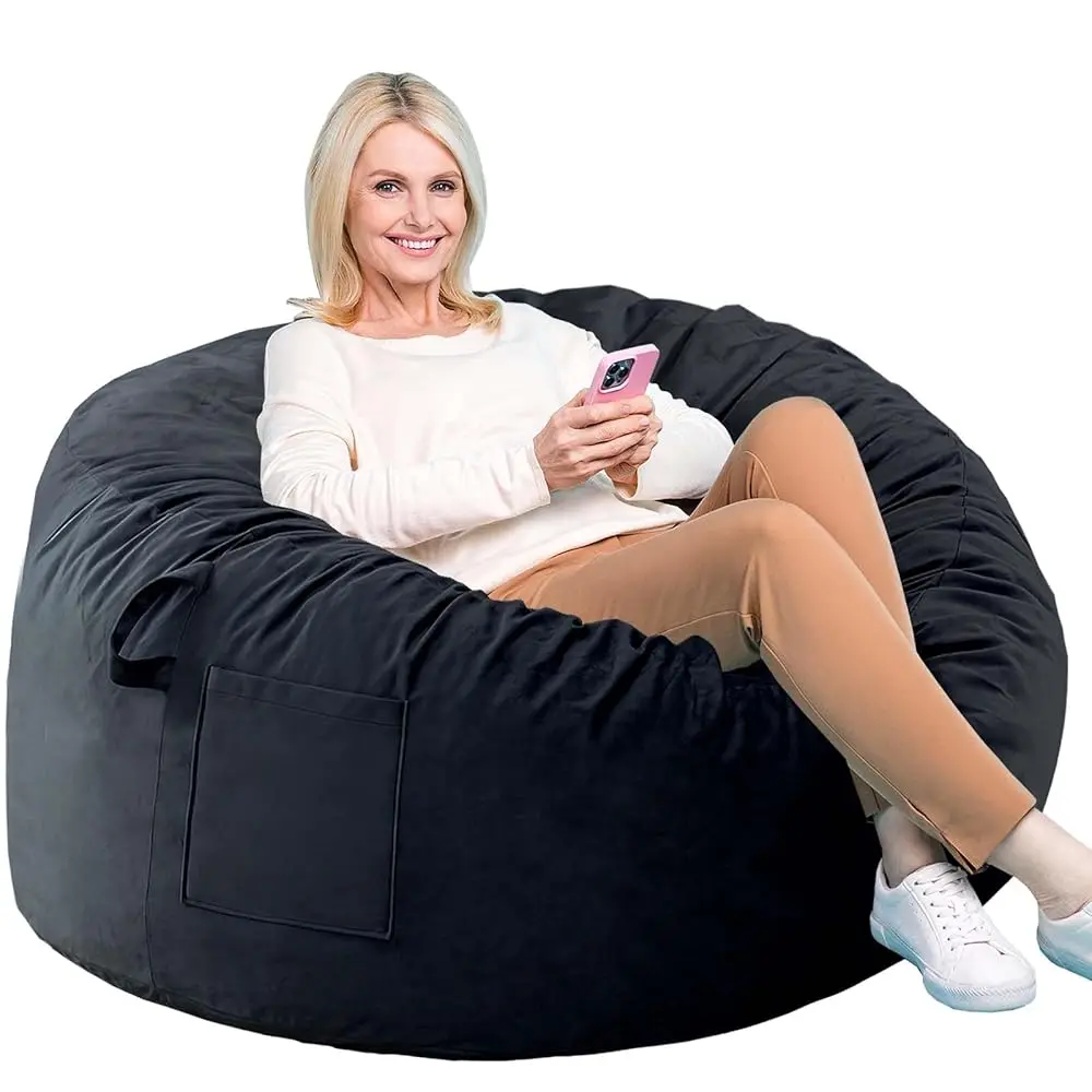Bean Bag Chairs, Memory Foam Stuffing Bean Bag Chair For Adults/Teens/Kids, Velvet Lazy Sofa Furniture With Removable
Bean Bag Chairs, Memory Foam Stuffing Bean Bag Chair For Adults/Teens/Kids, Velvet Lazy Sofa Furniture With Removable