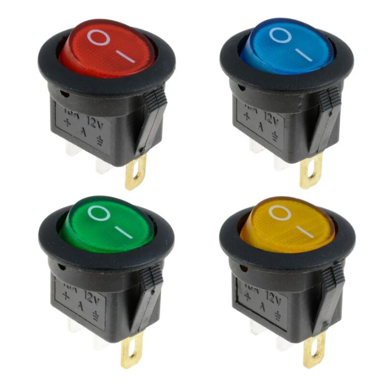 5PCS 12V 220V LED illuminuted rocker switch 20A 12V push button switch Car button lights ON/OFF Round light Switch
5PCS 12V 220V LED illuminuted rocker switch 20A 12V push button switch Car button lights ON/OFF Round light Switch