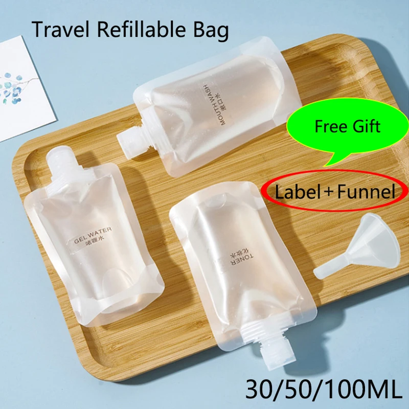 30/50/100ml Travel Squeeze Bags Lotion Dispensing Bag Refillable Shampoo Toiletries Conditioner Liquid Cosmetic Storage Pouches
30/50/100ml Travel Squeeze Bags Lotion Dispensing Bag Refillable Shampoo Toiletries Conditioner Liquid Cosmetic Storage Pouches