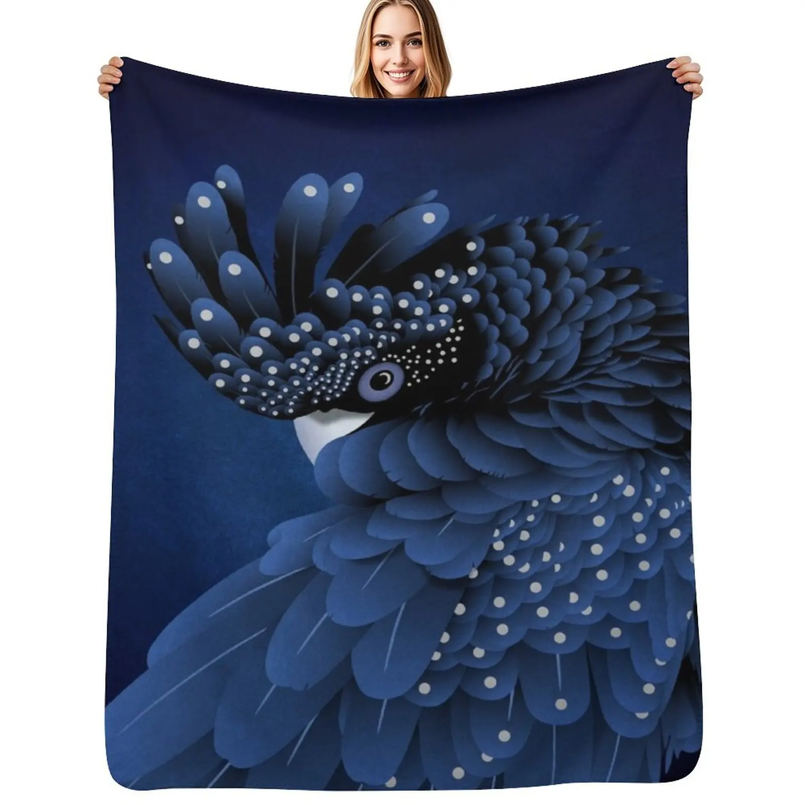 Australian Black Cockatoo Portrait Throw Blanket Year Round Soft Comfortable Blanket for Home
Australian Black Cockatoo Portrait Throw Blanket Year Round Soft Comfortable Blanket for Home