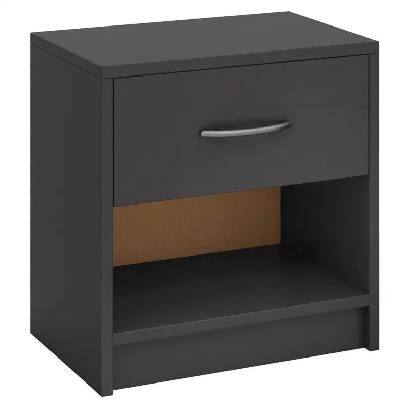 Bedside Table Nightstand with Drawer and Open Storage Shelf-Gray
Bedside Table Nightstand with Drawer and Open Storage Shelf-Gray