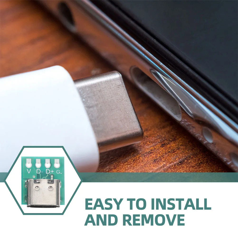 20Pcs USB C Connector Board DIY Durable 3.1 Type C Female Receptacle Adapter for Stable Data Transmission Socket Connector
20Pcs USB C Connector Board DIY Durable 3.1 Type C Female Receptacle Adapter for Stable Data Transmission Socket Connector