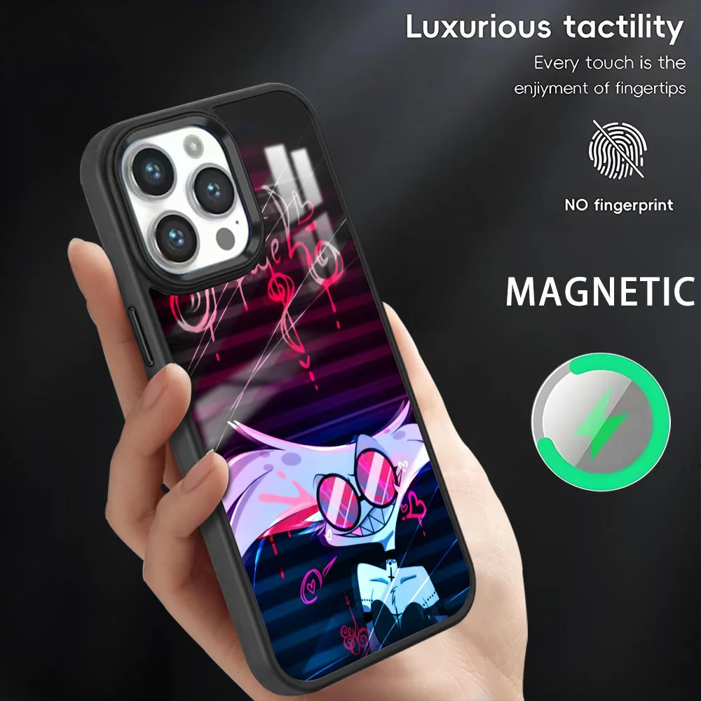 HazbinS H-Hotels Phone Case For iPhone 16 15 14 13 12 11 Pro Max Plus Mini Magnetic Magsafe Wireless Charging Cover Coque
HazbinS H-Hotels Phone Case For iPhone 16 15 14 13 12 11 Pro Max Plus Mini Magnetic Magsafe Wireless Charging Cover Coque