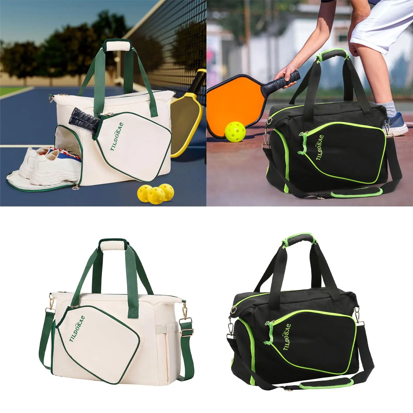 Pickleball Bag Carrying Bag Lightweight Handbag Beginners Zipper Portable Players with Shoe Compartment Racquet Bag Tote Bag
Pickleball Bag Carrying Bag Lightweight Handbag Beginners Zipper Portable Players with Shoe Compartment Racquet Bag Tote Bag