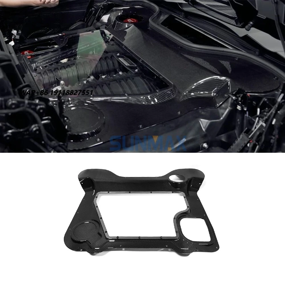 Sunmax Dry Carbon Fiber Engine Hood Frame Engine Window Cover Trim for Corvette C8 Stingray Convertible Z51 Z06 2020-2023
Sunmax Dry Carbon Fiber Engine Hood Frame Engine Window Cover Trim for Corvette C8 Stingray Convertible Z51 Z06 2020-2023