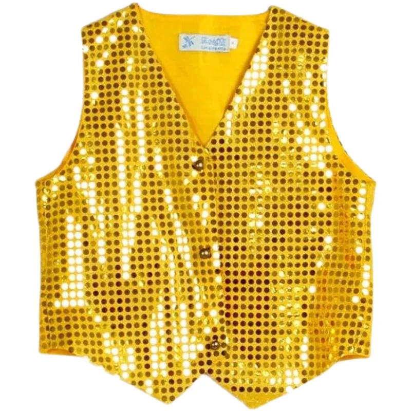 Children's sequins, horse clip jazz dance performance costume, modern performance vest, boys' stage props
Children's sequins, horse clip jazz dance performance costume, modern performance vest, boys' stage props