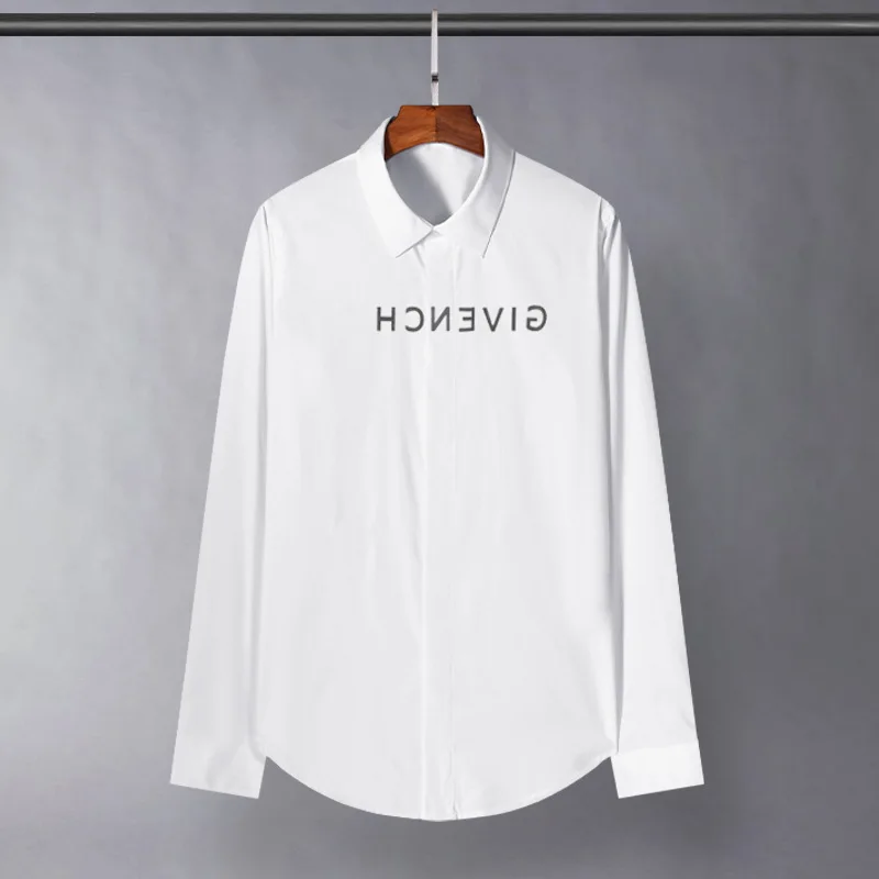 Light luxury Spring and Autumn letter plush printed pure cotton high-end business casual slim fit long sleeved shirt
Light luxury Spring and Autumn letter plush printed pure cotton high-end business casual slim fit long sleeved shirt