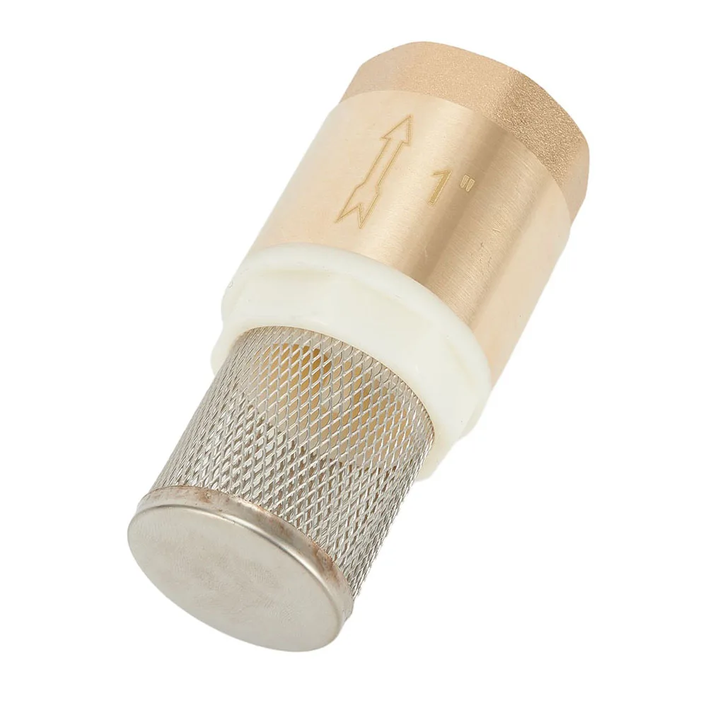 Valves Foot Valve Brass Gold/Silver High Quality 1 Inch Internal Thread Home Parts Home Improvement Replacement
Valves Foot Valve Brass Gold/Silver High Quality 1 Inch Internal Thread Home Parts Home Improvement Replacement