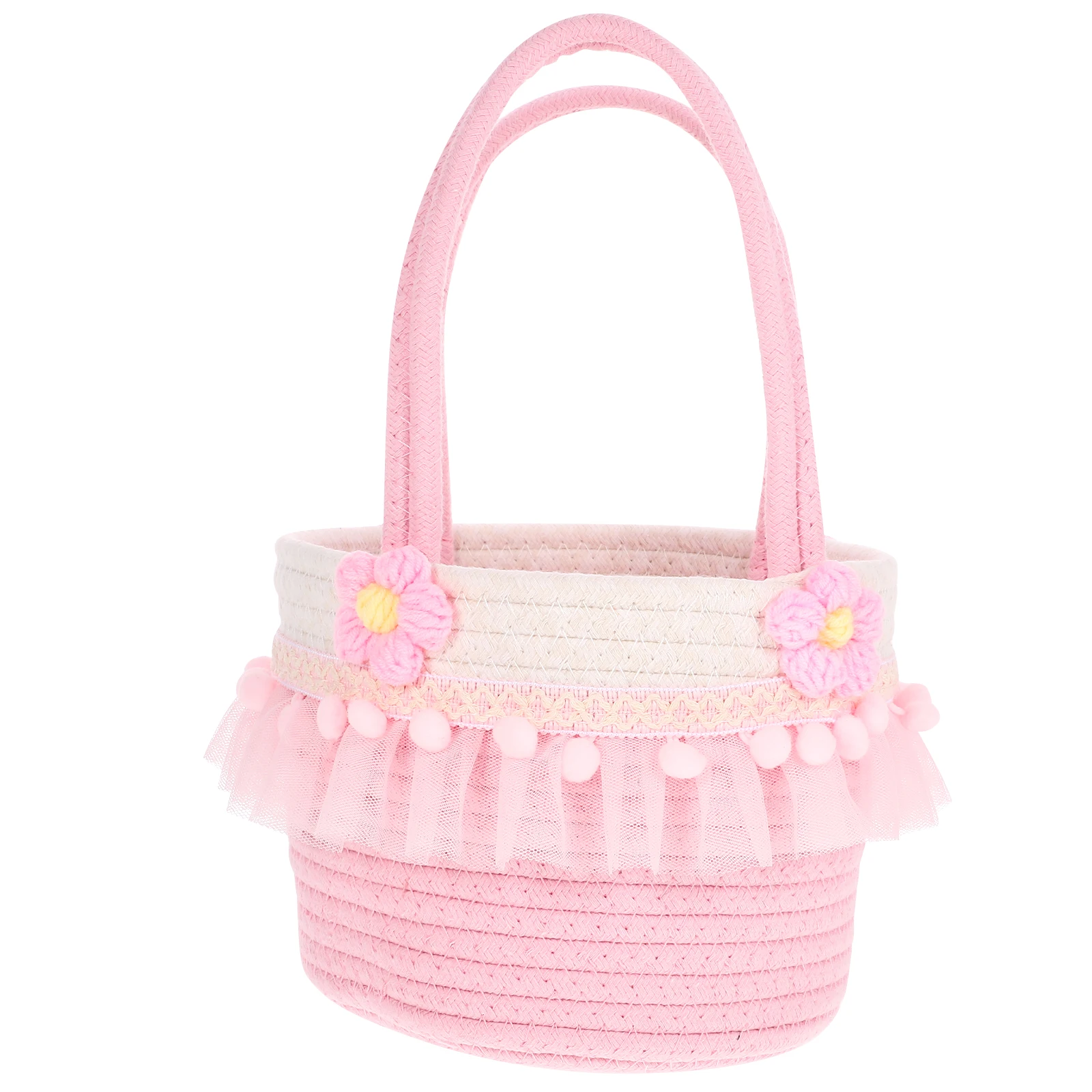 Pink Fruit Storage Basket Woven Flower Girl Basket for Wedding Decor Dried Flower Holder Outdoor Handheld Storage
Pink Fruit Storage Basket Woven Flower Girl Basket for Wedding Decor Dried Flower Holder Outdoor Handheld Storage