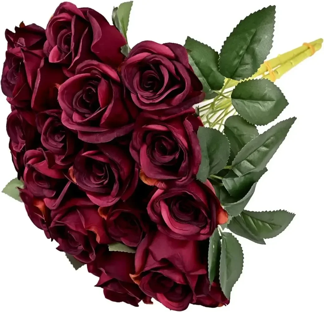 2pack Artificial Burgundy Rose Flower Long Stem Bouquet of 12 Silk Rose Wine Red Faux Roses for Wedding Party Home Comb Hair bag
2pack Artificial Burgundy Rose Flower Long Stem Bouquet of 12 Silk Rose Wine Red Faux Roses for Wedding Party Home Comb Hair bag