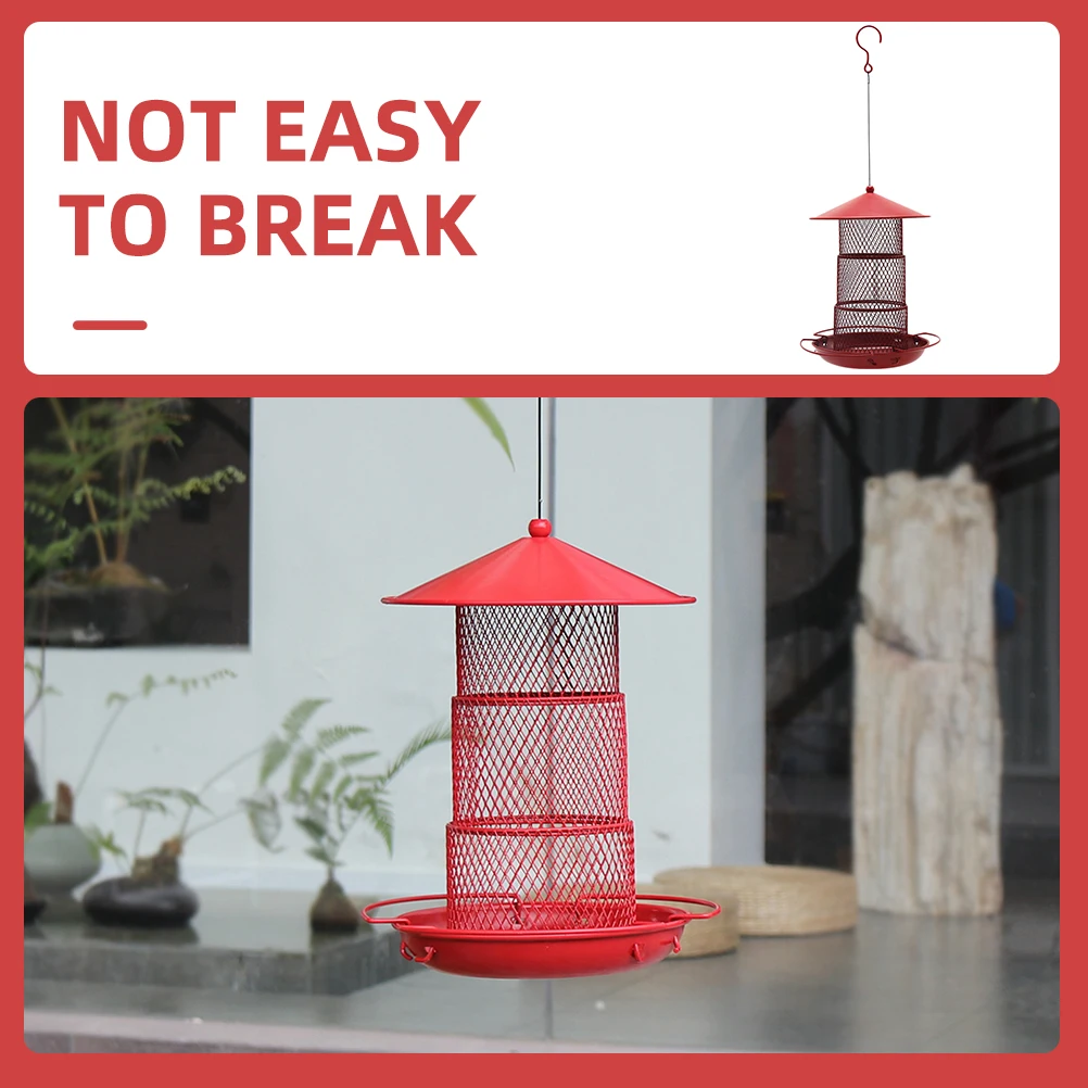 Bird Feeder Outdoor Hanging Heart Shaped Hummingbird Wrought Iron Large Capacity Splash Proof Spill Proof Design
Bird Feeder Outdoor Hanging Heart Shaped Hummingbird Wrought Iron Large Capacity Splash Proof Spill Proof Design