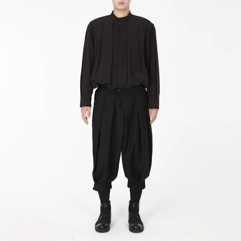 Men's Casual Pants Spring/Summer New Diablo Yamamoto Style Stage Catwalk Fashion Harajuku Casual Large Size Cropped Pan
Men's Casual Pants Spring/Summer New Diablo Yamamoto Style Stage Catwalk Fashion Harajuku Casual Large Size Cropped Pan