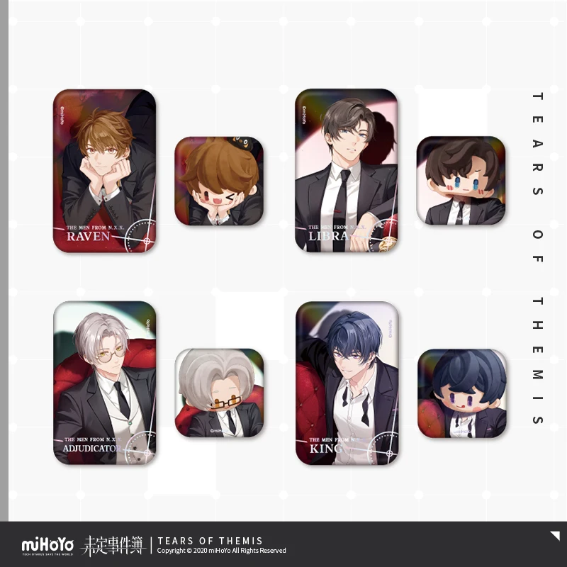 2025 Anime Tears of Themis Stealing Secrets Tou Xin Ji Mi Series Tinplate Badge Set Artem Wing Square Baji Brooch MiHoYo Gift
2025 Anime Tears of Themis Stealing Secrets Tou Xin Ji Mi Series Tinplate Badge Set Artem Wing Square Baji Brooch MiHoYo Gift