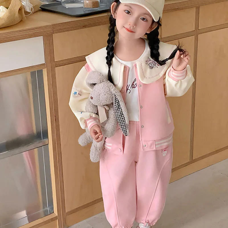 Sanrio Girls Sports Style Set Kuromi Cartoon Casual Lapel Cute Sweet Loose Comfortable 2Pcs Spring and Autumn New Sweatshirt Hig
Sanrio Girls Sports Style Set Kuromi Cartoon Casual Lapel Cute Sweet Loose Comfortable 2Pcs Spring and Autumn New Sweatshirt Hig