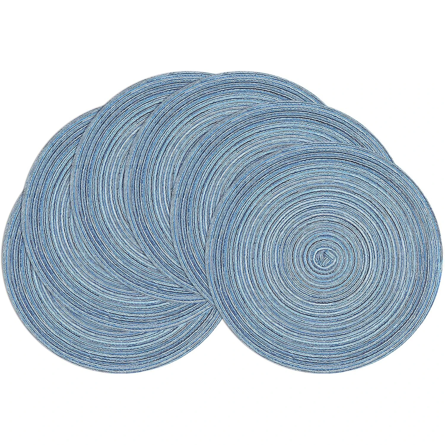 Blue Round Braided Placemats Set of 6 Circle Place Mats Kitchen Table Mats for Dining Table Wedding Party
Blue Round Braided Placemats Set of 6 Circle Place Mats Kitchen Table Mats for Dining Table Wedding Party