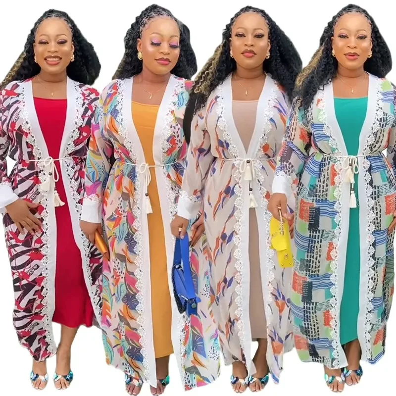 L-3XL Dashiki African Dresses for Women Summer Elegant African Long Sleeve V-neck Polyester Printing Long Dress With Inner
L-3XL Dashiki African Dresses for Women Summer Elegant African Long Sleeve V-neck Polyester Printing Long Dress With Inner