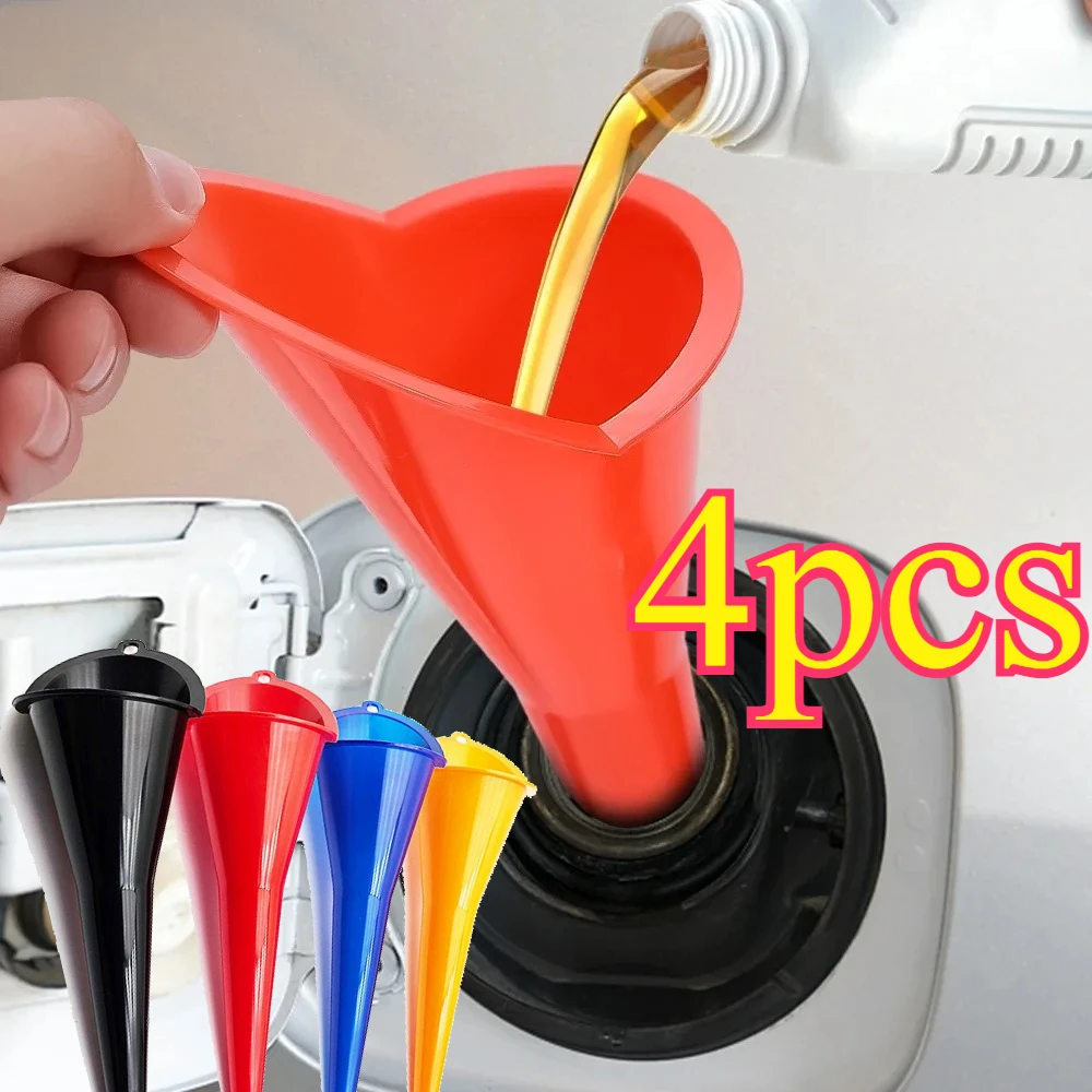 4pcs Car Long Stem Funnel Fuel Filling Tools Anti-splash Plastic Oil Funnel Motorcycle Refueling Repair Tools Car Accessories 
4pcs Car Long Stem Funnel Fuel Filling Tools Anti-splash Plastic Oil Funnel Motorcycle Refueling Repair Tools Car Accessories
