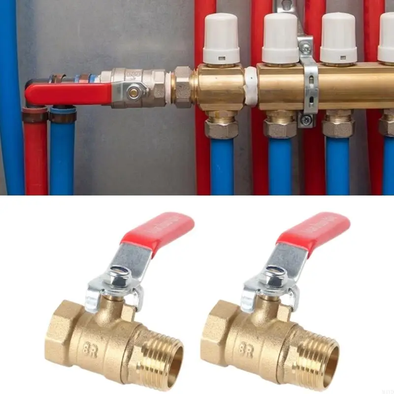 Brass Ball Valves with Thick Body & Anti Rusts Coating 1/2 or 3/4 Thread Quick Fixing 2Pcs for Home & Industrial Use M4YD
Brass Ball Valves with Thick Body & Anti Rusts Coating 1/2 or 3/4 Thread Quick Fixing 2Pcs for Home & Industrial Use M4YD