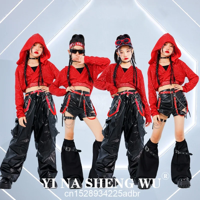 Girls Sequin Crop Hoodies Street Dance Cargo Pants Kids Hip Hop Skirts Jazz Shorts Clothes Sets Child Streetwear K-pop Dance
Girls Sequin Crop Hoodies Street Dance Cargo Pants Kids Hip Hop Skirts Jazz Shorts Clothes Sets Child Streetwear K-pop Dance